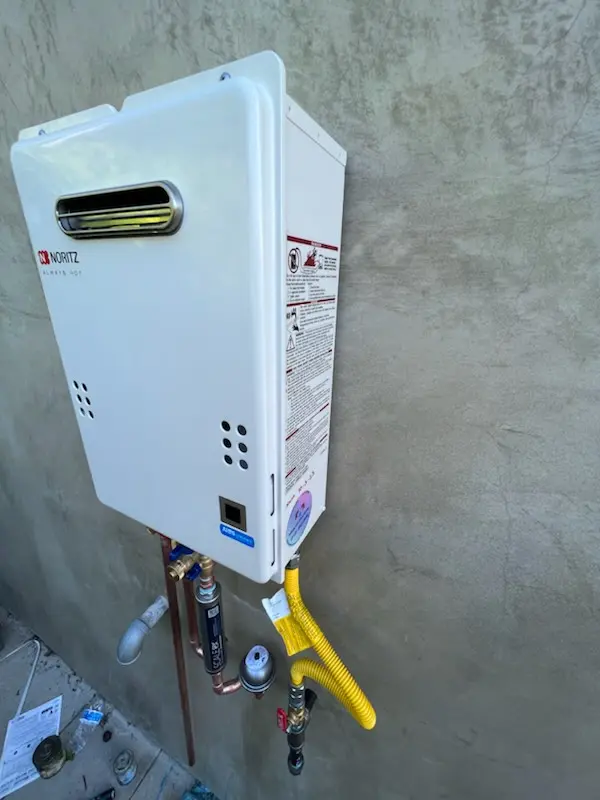 Tankless water heater installation for Silver Leaf homes